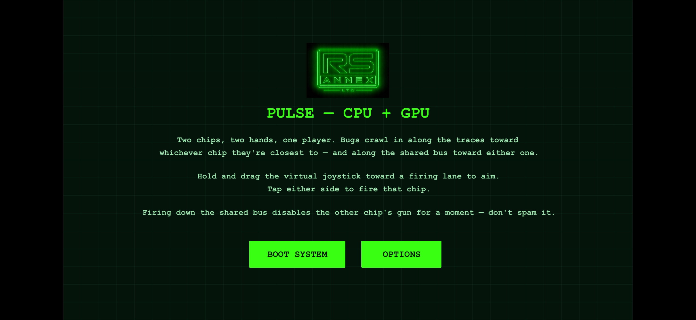 Pulse Guard gameplay showing the processor defence